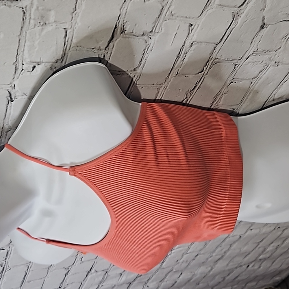 Colsie ribbed bratank top Long Line - Picture 3 of 7